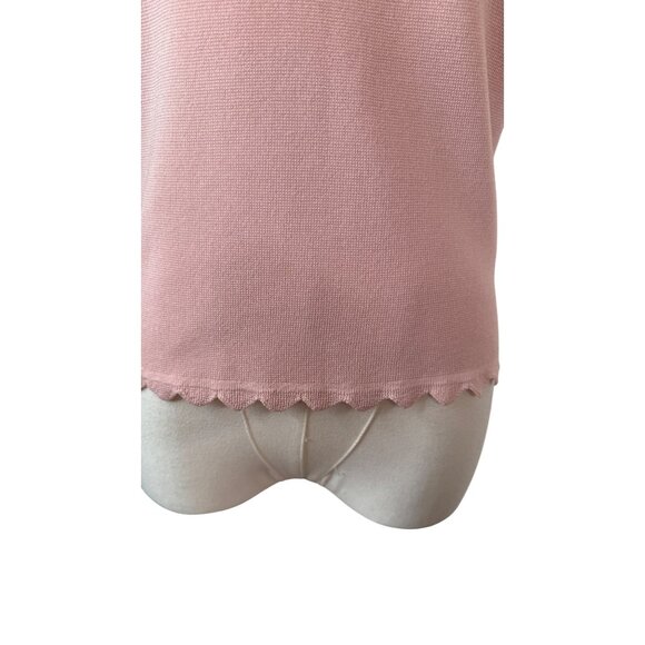 2/$30 NWT Bar III Size Small Pink Sleeveless Scallop Trim Top Polyester/Viscose - Picture 11 of 16